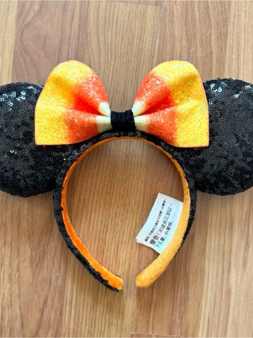 Disney Candy Corn Sequin Black and Orange Loungefly Set